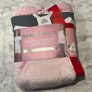 BCBG youth 4-piece sleep set Comfy and Cozy Size M 10/12
